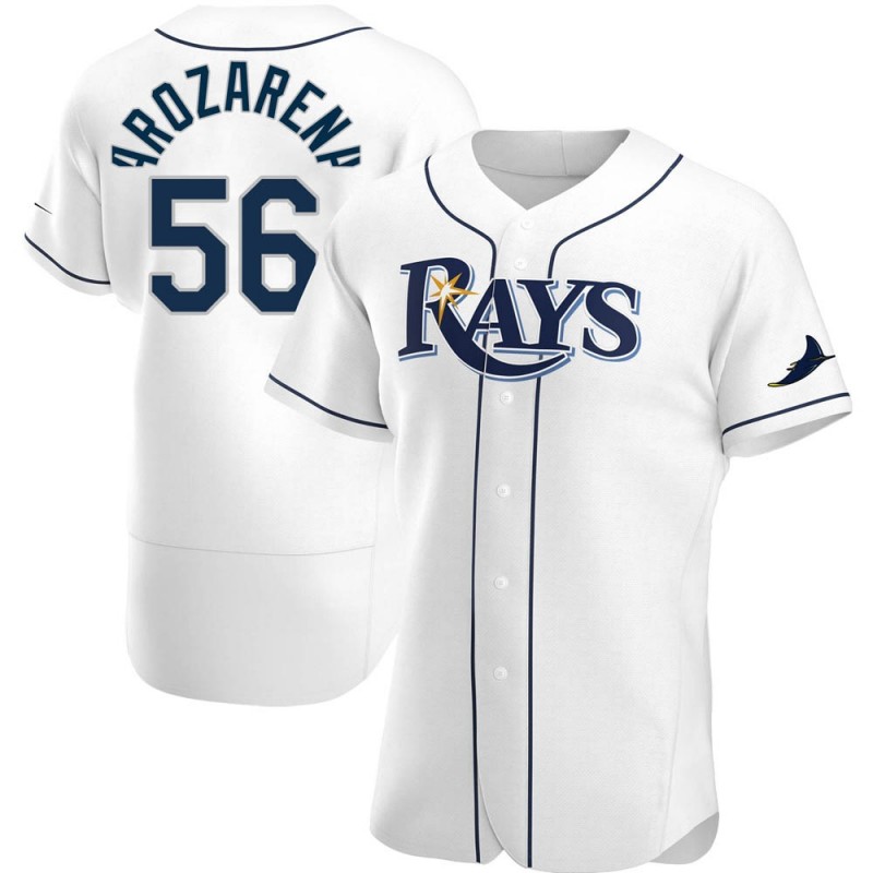 Men's Tampa Bay Rays #56 Randy Arozarena White Home Nike Jersey