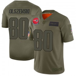 Men's New England Patriots #80 Gunner Olszewski Limited Camo 2019 Salute to Service Jersey