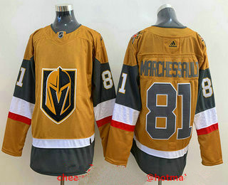 Men's Vegas Golden Knights #81 Jonathan Marchessault Gold 2020-21 Alternate Stitched Adidas Jersey