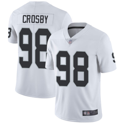 Youth Oakland Raiders #98 Maxx Crosby White Road Limited Vapor Untouchable Football Jersey