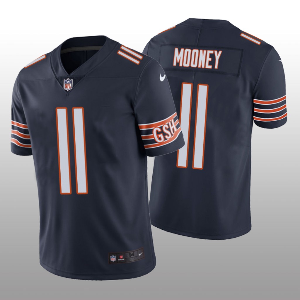 Men's Chicago Bears #11 Darnell Mooney Navy Jersey Vapor Limited 