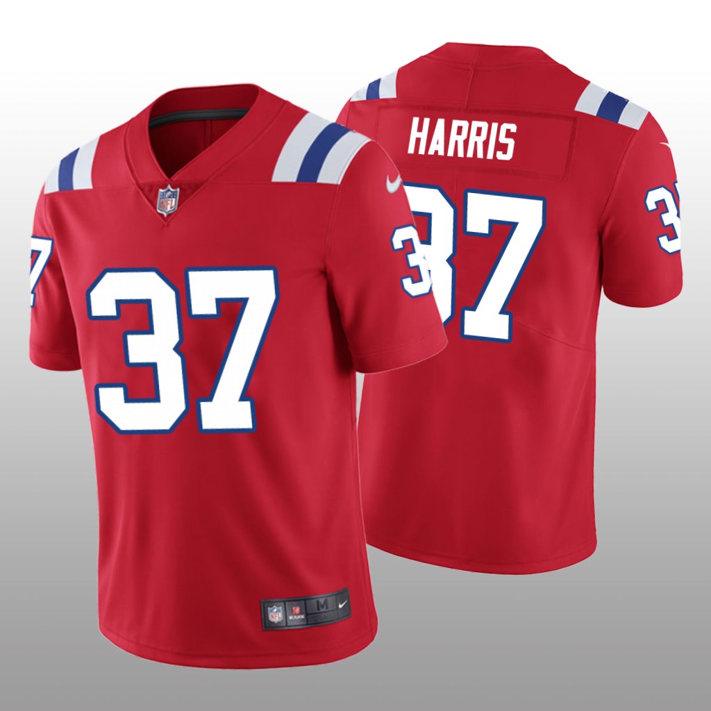 Men's New England Patriots #37 Damien Harris Red Vapor Limited Jersey