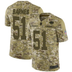 Men's Green Bay Packers #51 Krys Barnes Limited Camo 2018 Salute to Service Jersey