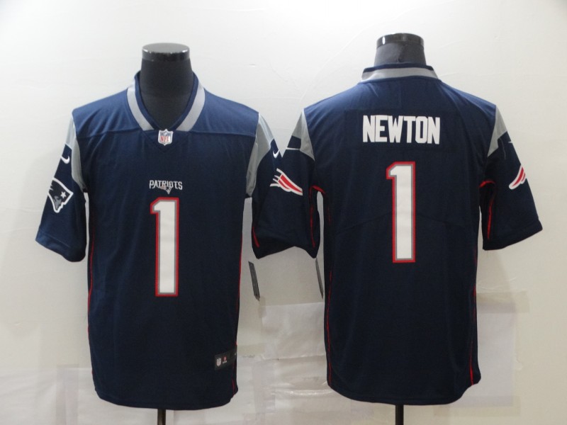 Men's New England Patriots #1 Cam Newton Navy Blue 2017 Vapor Untouchable Stitched NFL Nike Limited Jersey