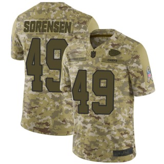 Men's Kansas City Chiefs #49 Daniel Sorensen 2018 Salute to Service Jersey - Limited Camo