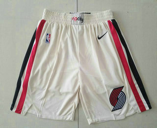 Men's Portland Trail Blazers Cream 2020 City Edition NBA Swingman Shorts