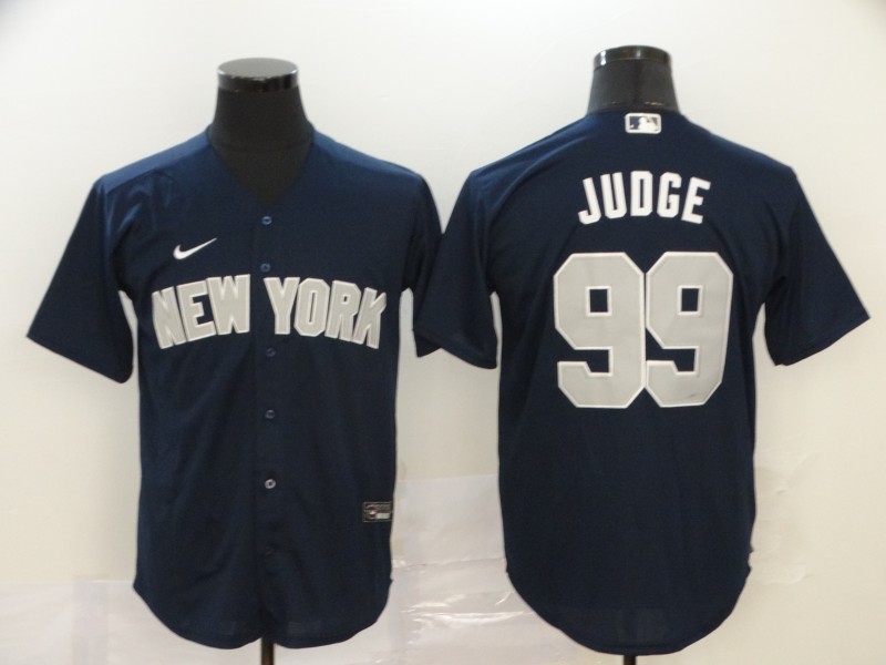 Men's New York Yankees #99 Aaron Judge Navy Blue Stitched MLB Cool Base Nike Jersey