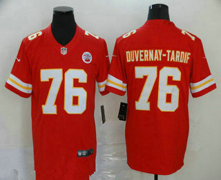 Men's Kansas City Chiefs #76 Laurent Duvernay-Tardif Red 2017 Vapor Untouchable Stitched NFL Nike Limited Jersey