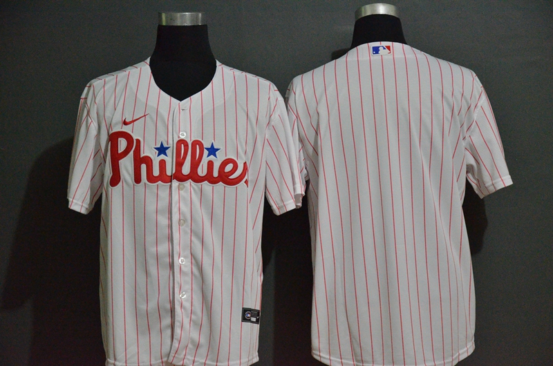 Men's Philadelphia Phillies Blank White Stitched MLB Cool Base Nike Jersey