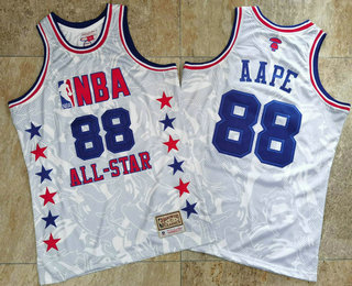 1988 All-Star AAPE x MITCHELL & NESS White Jersey