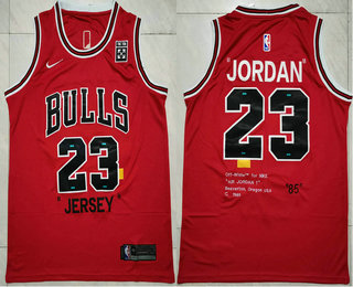 Men's Chicago Bulls #23 Michael Jordan Red 85 Anniversary Nike Swingman Jersey