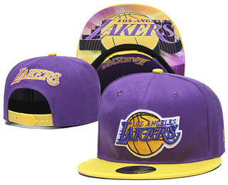 Los Angeles Lakers Snapback Ajustable Cap Hat YD 20-04-07-02