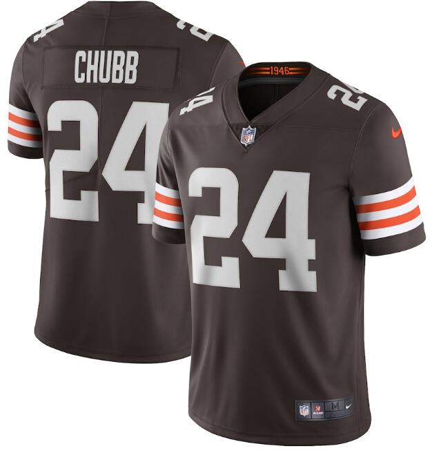 Nike Cleveland Browns #24 Nick Chubb Brown 2020 New Vapor Untouchable Limited Jersey