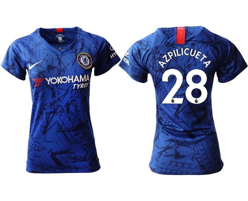 Women 2019-2020 club Chelsea home aaa version 28 blue Soccer Jerseys