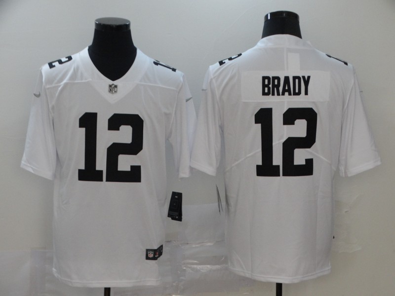 Men's Tampa Bay Buccaneers #12 Tom Brady White 2020 Color Rush Fashion NFL Nike Limited Jersey