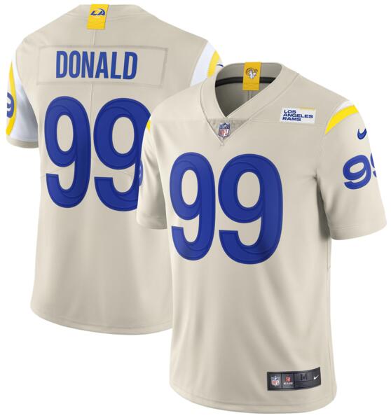 Nike Los Angeles Rams #99 Aaron Donald Bone 2020 New Vapor Untouchable Limited Jersey