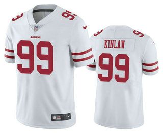 Men's San Francisco 49ers #99 Javon Kinlaw White 2020 Vapor Untouchable Stitched NFL Nike Limited Jersey