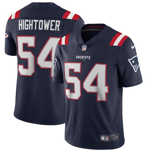 Men's New England Patriots #54 Dont'a Hightower Navy Blue 2020 NEW Vapor Untouchable Stitched NFL Nike Limited Jersey