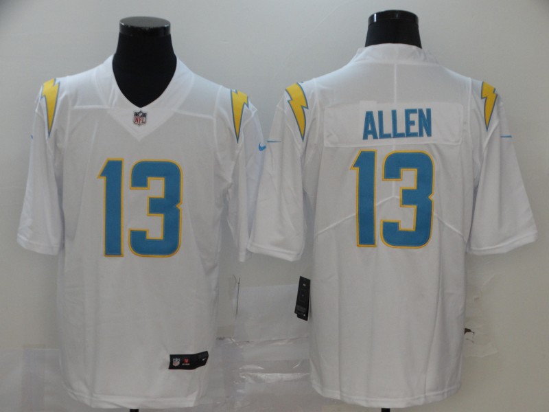 Men's Los Angeles Chargers #13 Keenan Allen White 2020 NEW Vapor Untouchable Stitched NFL Nike Limited Jersey