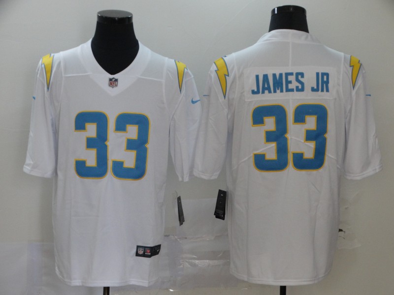 Men's Los Angeles Chargers #33 Derwin James Jr White 2020 NEW Vapor Untouchable Stitched NFL Nike Limited Jersey