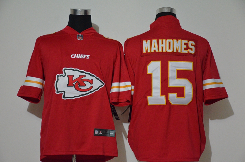 Men's Kansas City Chiefs #15 Patrick Mahomes Red 2020 Big Logo Vapor Untouchable Stitched NFL Nike Fashion Limited Jersey