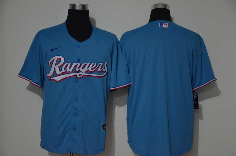 Men's Texas Rangers Blank Blue Cooperstown Collection Stitched MLB Nike Jersey