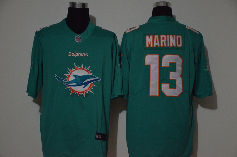 Men's Miami Dolphins #13 Dan Marino Green 2020 Big Logo Vapor Untouchable Stitched NFL Nike Fashion Limited Jersey