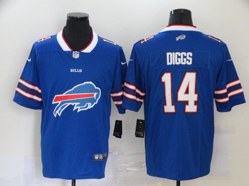 Men's Buffalo Bills #14 Stefon Diggs Royal Blue 2020 Big Logo Vapor Untouchable Stitched NFL Nike Fashion Limited Jersey