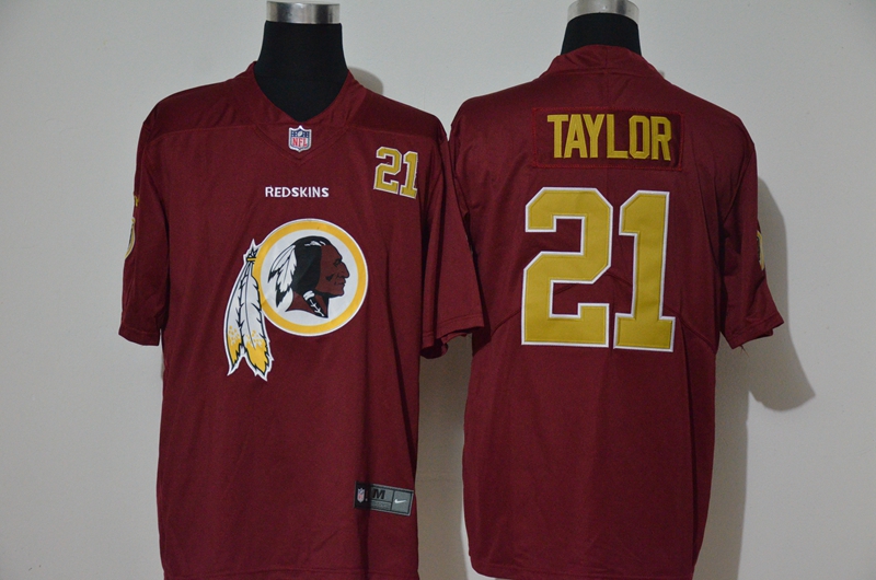 Men's Washington Redskins #21 Sean Taylor Red 2020 Big Logo Name Vapor Untouchable Stitched NFL Nike Fashion Limited Jersey