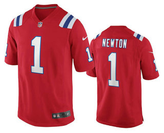 Men's New England Patriots #1 Cam Newton Red 2020 NEW Vapor Untouchable Stitched NFL Nike Limited Jersey