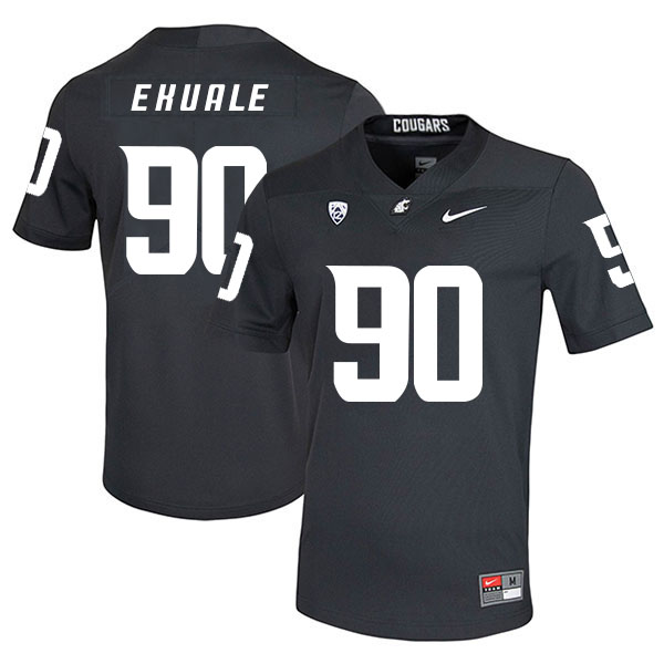 Washington State Cougars 90 Daniel Ekuale Black College Football Jersey