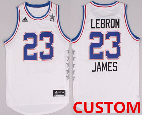 Custom 2015 NBA Eastern All-Stars Revolution 30 Swingman White Jersey