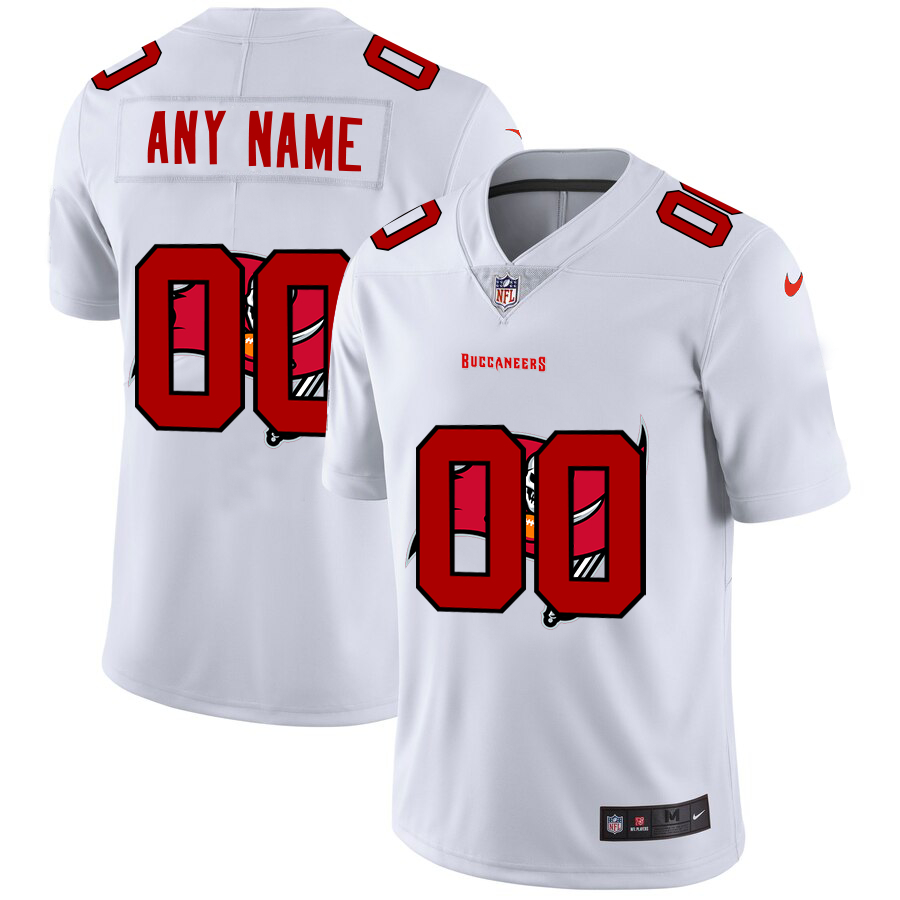 Nike Tampa Bay Buccaneers Customized White Team Big Logo Vapor Untouchable Limited Jersey