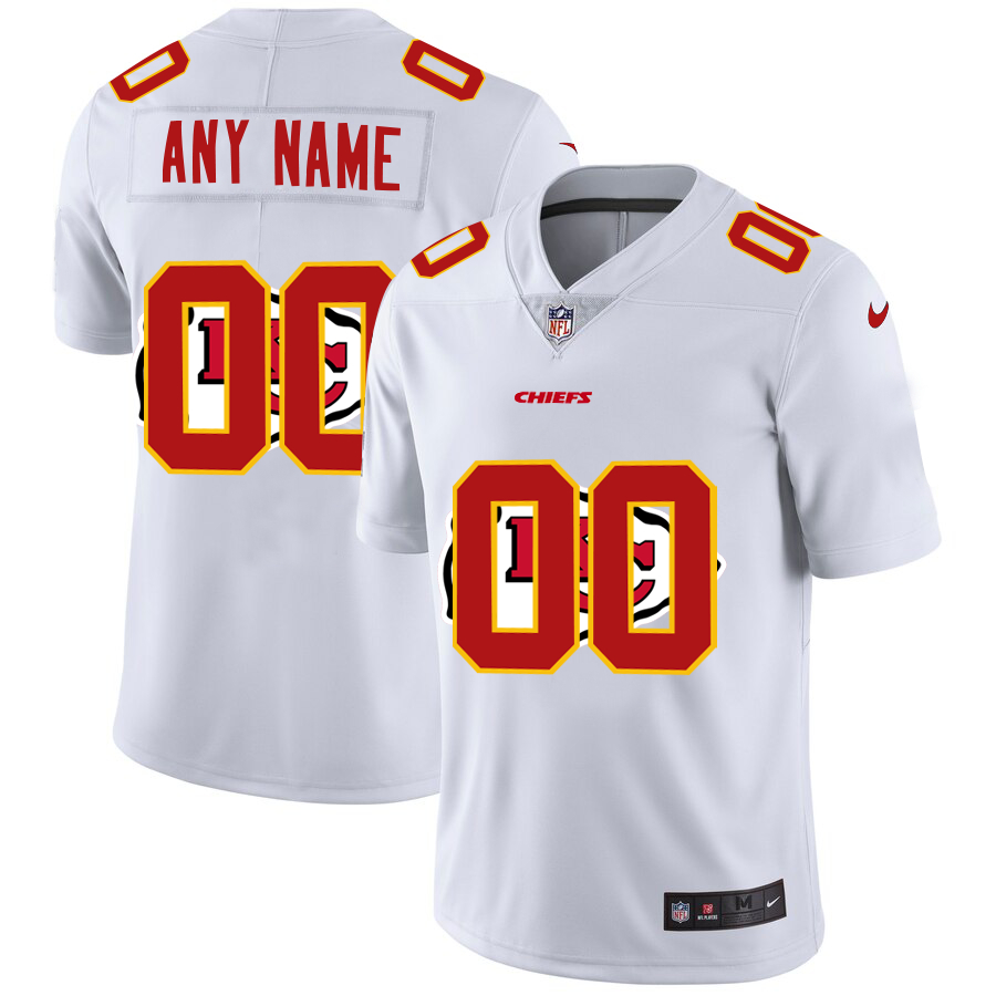 Nike Kansas City Chiefs Customized White Team Big Logo Vapor Untouchable Limited Jersey