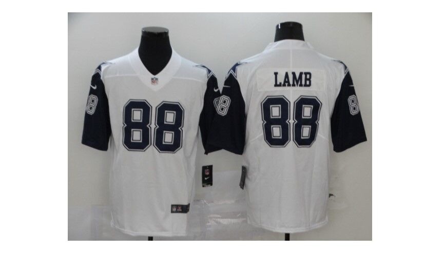 Youth Dallas Cowboys #88 CeeDee Lamb White 2020 Color Rush Stitched NFL Nike Limited Jersey