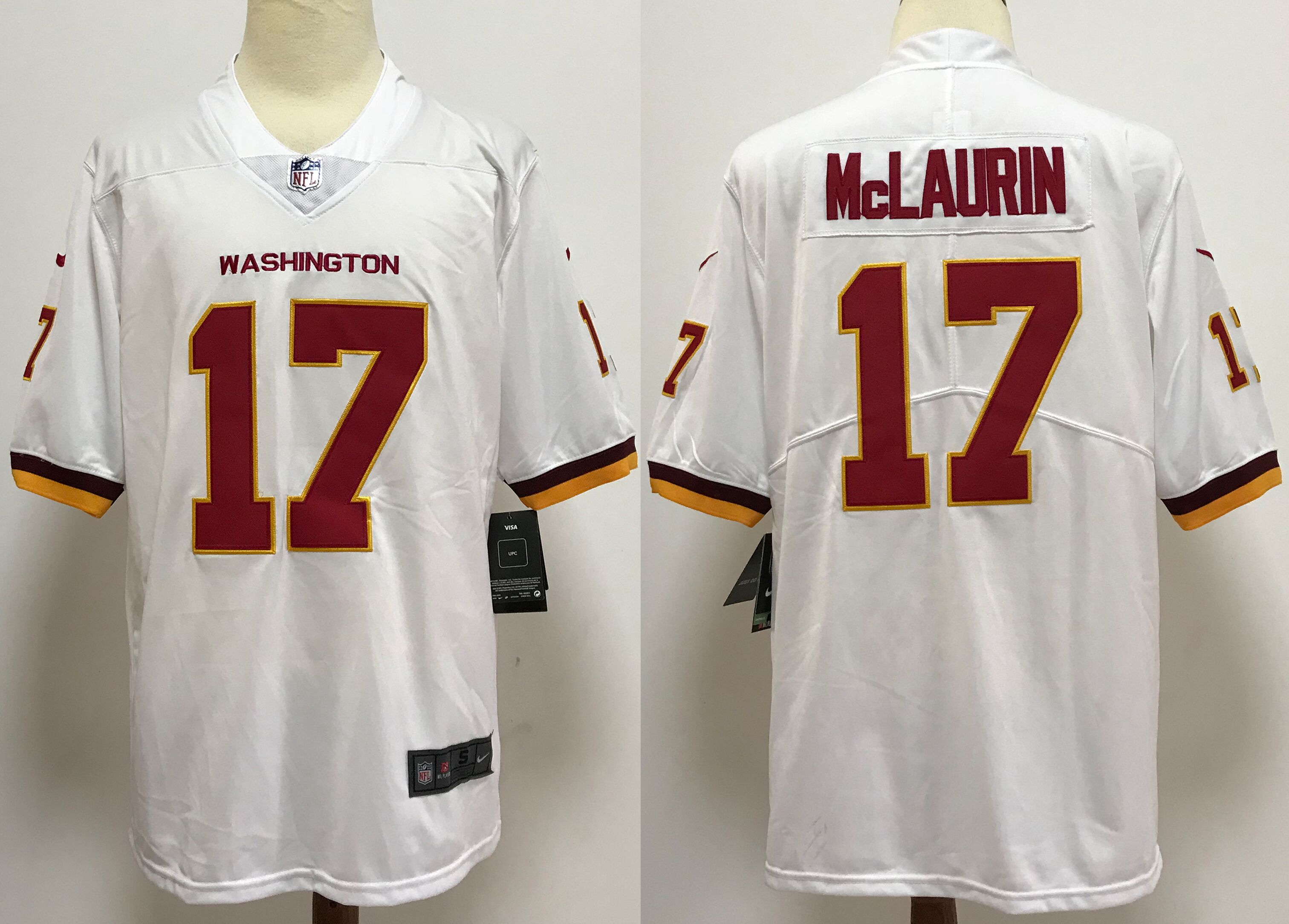 Men's Washington Redskins #17 Terry McLaurin White NEW 2020 Vapor Untouchable Stitched NFL Nike Limited Jersey