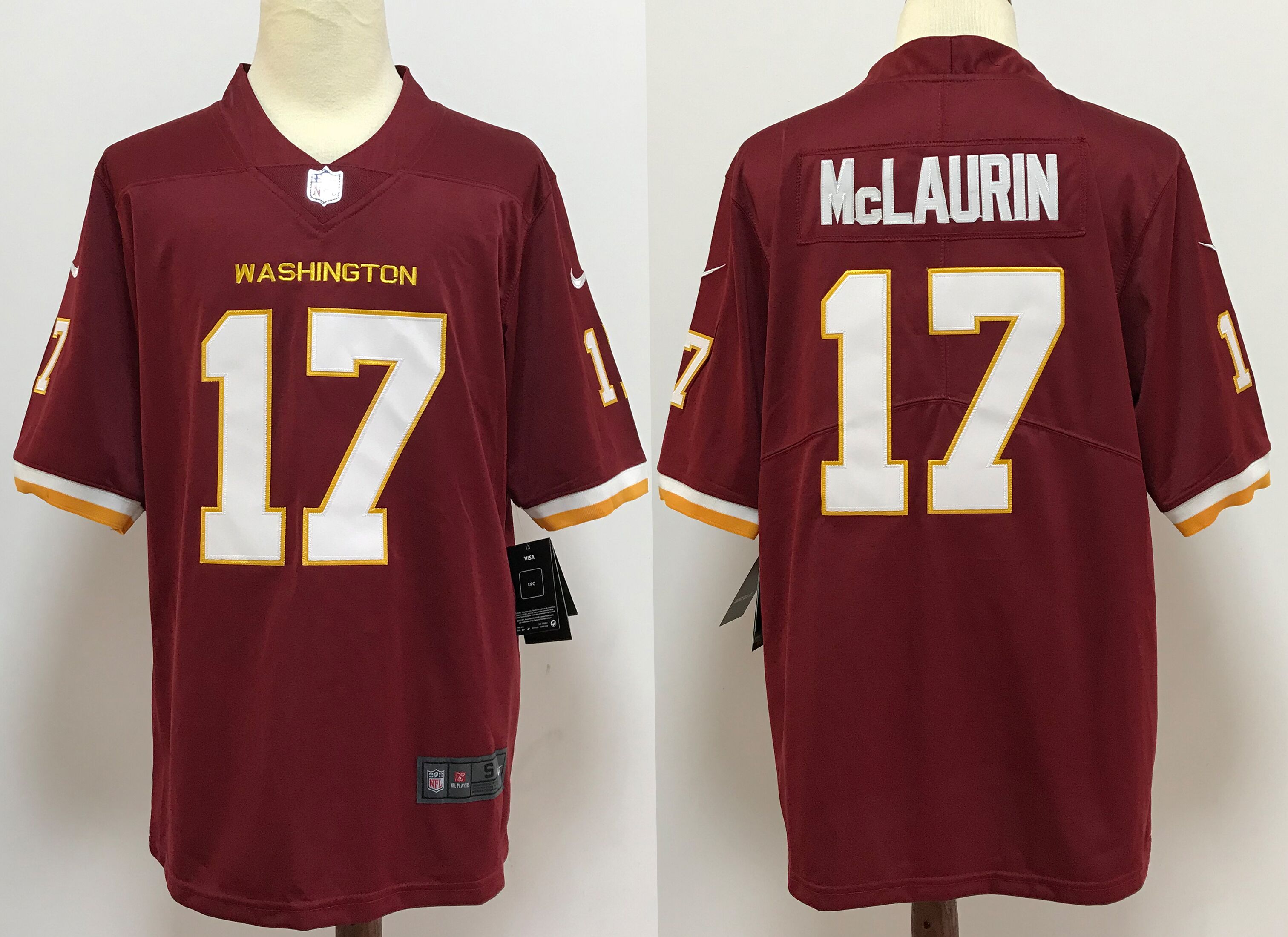 Men's Washington Redskins #17 Terry McLaurin Burgundy Red NEW 2020 Vapor Untouchable Stitched NFL Nike Limited Jersey