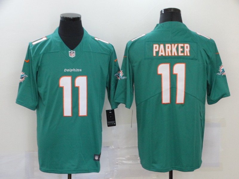 Men's Miami Dolphins #11 DeVante Parker Green 2020 Vapor Untouchable Stitched NFL Nike Limited Jersey