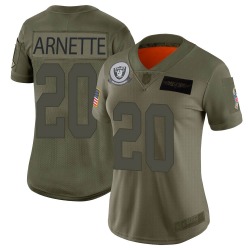 Women's Las Vegas Raiders #20 Damon Arnette Limited Camo 2019 Salute to Service Jersey