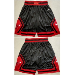 Men Chicago Bulls Black Mitchell Ness Shorts Run Small 1