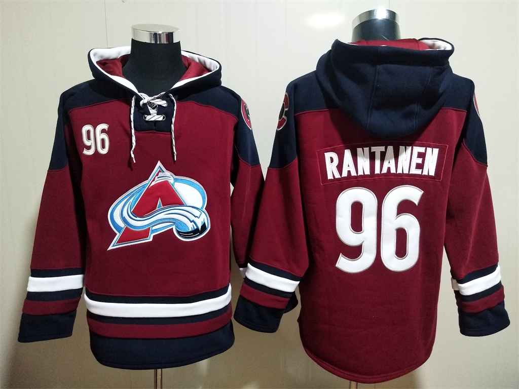 Men's Colorado Avalanche #96 Mikko Rantanen NEW Dark Red Hoodie