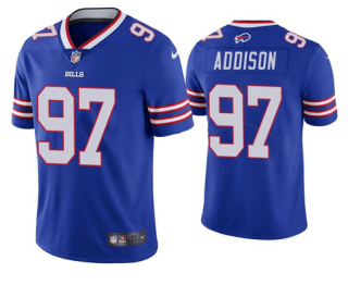 Men's Buffalo Bills #97 Mario Addison Blue Vapor Untouchable Limited Stitched Jersey