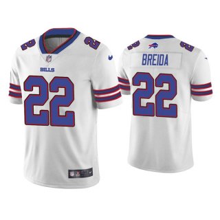 Men's Buffalo Bills #22 Matt Breida White Vapor Untouchable Limited Stitched Jersey