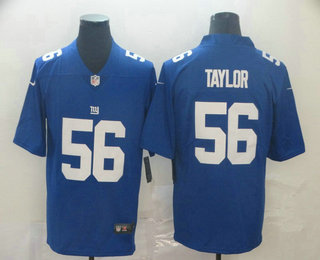 Men's New York Giants #56 Lawrence Taylor Blue Vapor Untouchable Stitched NFL Nike Limited Jersey