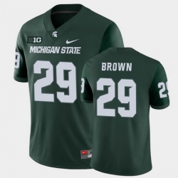 Men Michigan State Spartans #29 Shakur Brown College Football Green Game Jersey