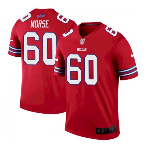 Men's Buffalo Bills #60 Mitch Morse Stitched Vapor Untouchable Limited Player Red Jersey 