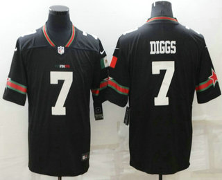 Men's Dallas Cowboys #7 Trevon Diggs Black Mexico 2021 Vapor Untouchable Stitched Nike Limited Jersey