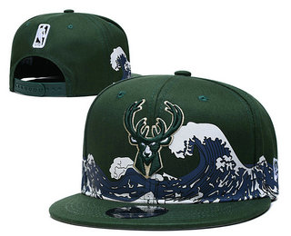 Milwaukee Bucks Snapback Ajustable Cap Hat YD