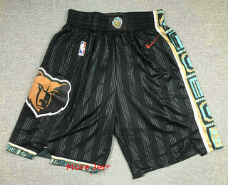 Men's Memphis Grizzlies Black Nike 2021 NEW Swingman City Edition Shorts