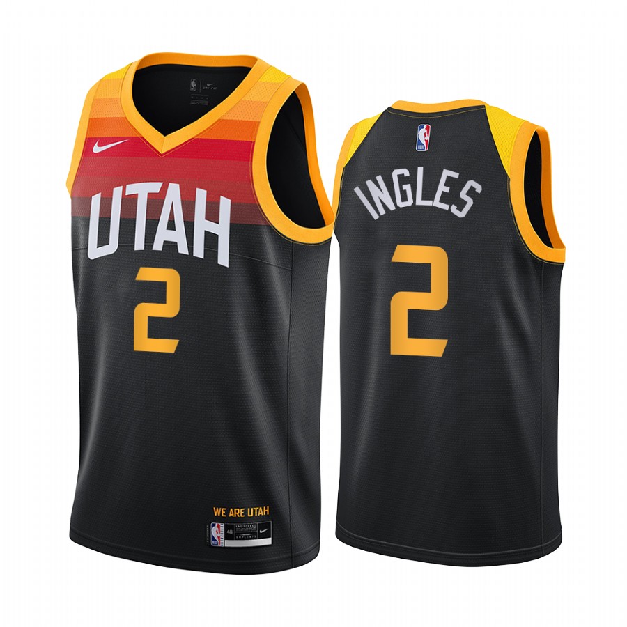 Nike Jazz #2 Joe Ingles Black NBA Swingman 2020-21 City Edition Jersey